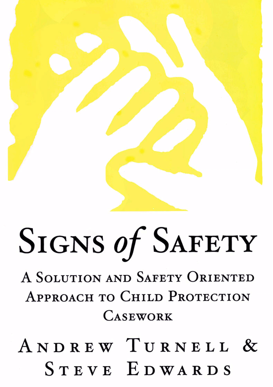 Signs of Safety book cover showing two hands clasped