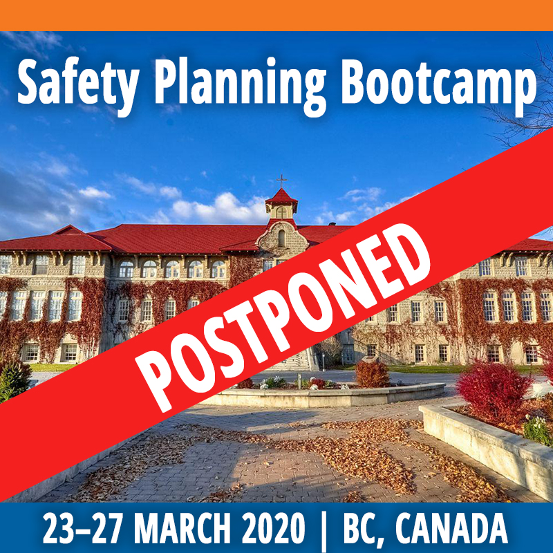 Safety Planning Bootcamp Postponed